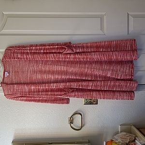 LulaRoe Red Sarah Sweater Duster XS NWT